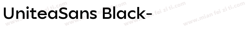 UniteaSans Black字体转换